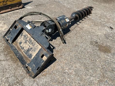 bobcat skid steer post hole digger|bobcat 15c auger.